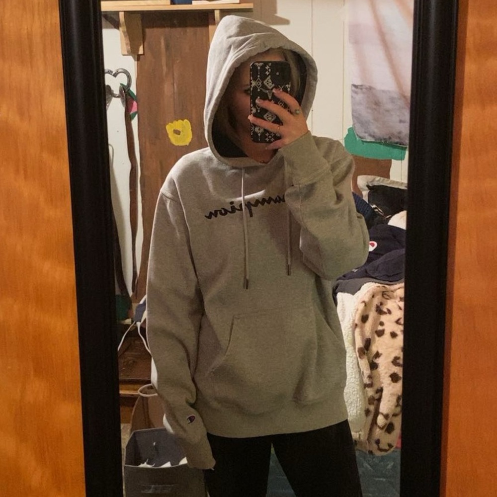 Champion Heather Gray Athletic Hoodie